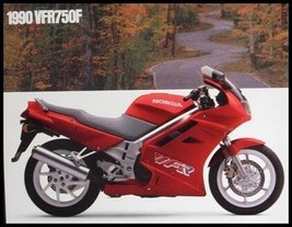 1990 Honda Motorcycle VFR750F Sales Brochure - $19.95