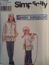 Daisy Kingdom Fleece Coat Pattern Misses Childs Match Simplicity 5946 Size XS-XL - £4.30 GBP