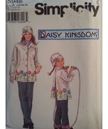 Daisy Kingdom Fleece Coat Pattern Misses Childs Match Simplicity 5946 Si... - £4.24 GBP