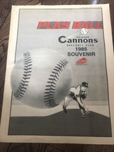 Calgary Cannons Souvenir Newspaper 1985 Baseball Darnell Coles Paul Mira... - $16.99