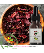 ORGANIC Hibiscus Flower Tincture ALCOHOL FREE Pure Herb Extract Herbal N... - £17.15 GBP+