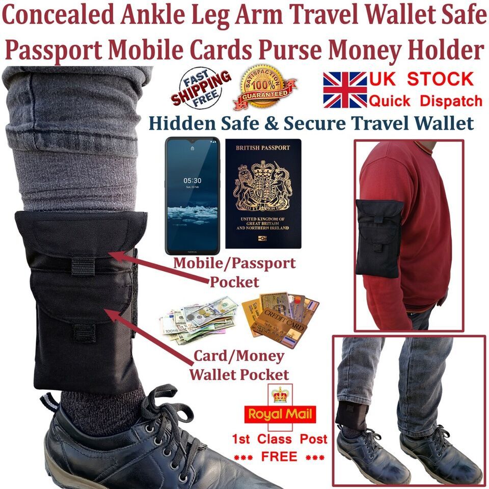 LTG PRO® Concealed Ankle Leg Arm Wrist Wallet Running Sports Travel Mobi... - $7.88