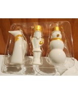 Starbucks Christmas Ornaments Ceramic Porcelain Fox Nutcracker Snowman 2012 - $19.70