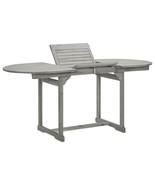  Garden Table Grey with grey wash finish Solid acacia wood - $378.49