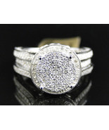 Ladies Round Cut Engagement Bridal Wedding Pave Sim Diamond Ring 2 Ct - $147.37 CAD