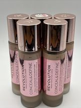 5 pack Revolution London Concealer and Definer Full Coverage Foundation F7 - $30.57