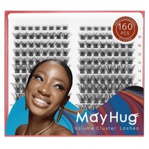 160 Pcs Individual Lashes Eyelash Lash Clusters Mayhug DIY Eyelash Extensions - £7.77 GBP