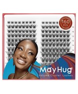 160 Pcs Individual Lashes Eyelash Lash Clusters Mayhug DIY Eyelash Exten... - £7.78 GBP