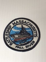 Vtg Bb-59 Navy Battleship Massachusetts Fall River Museum Patch - £3.98 GBP