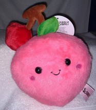 Cute &amp; Cuddly Whimsical Fuzzy Cherry 8.5&quot; Plush New - £7.65 GBP