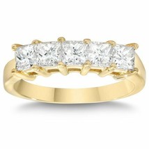 1ct Princess Cut Diamond Anniversary 14K Gold Ring - £551.21 GBP