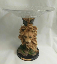 Unique Lion king mane figurine + custom serving cake plate platter decor top ART - £79.12 GBP