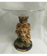Unique Lion king mane figurine + custom serving cake plate platter decor... - $1,881.48 MXN