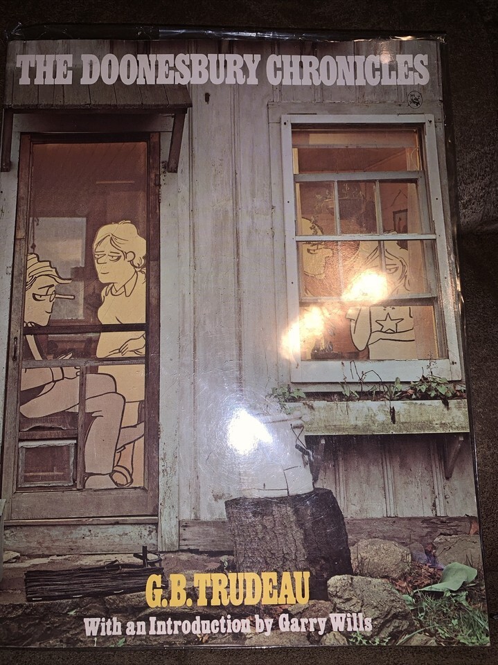 The Doonesbury Chronicles Signed By G. B. Trudeau Comics Book 1975 - $58.90