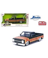 1985 CHEVROLET C-10 PICKUP BLACK W/ PARADOX WHEELS 1/24 DIECAST BY JADA ... - $638.17 MXN
