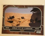 Star Wars Galactic Files Vintage Trading Card #667 Great Pit Of Carkoon - $2.48