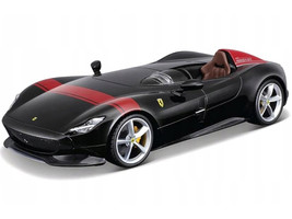 Ferrari Monza SP1 Black Metallic with Red Stripes &quot;Race &amp; Play&quot; Series 1/24 Diec - $50.36