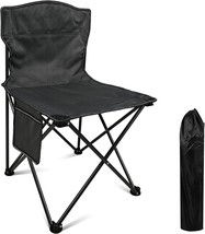 Black Stripes Voovy Portable Folding Chair Compact Ultralight Folding Stool - £23.94 GBP