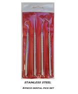 DOG CAT PET 4 STAINLESS STEEL DENTAL Tool Pick SET Scaler Teeth Cleaning... - $335.52 MXN