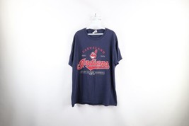 Vintage Y2K 2000 Mens Large Distressed Chief Wahoo Cleveland Indians T-Shirt - £34.87 GBP