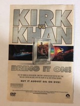 2002 Star Trek II Wrath Of Khan Print Ad William Shatner Ricardo Montalban TPA21 - £4.68 GBP