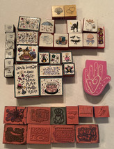 Lot Of 37 (Non Wooden) Stamps Happy Birthday Party Valentine Halloween PSX - £14.86 GBP
