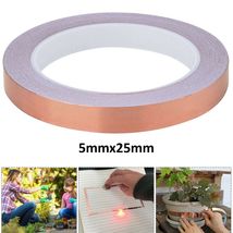 MAXPERKX 5mm x 25m Copper Slug Tape - Adhesive Copper Slug and Snail Bar... - £3.36 GBP