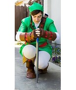NEW Link Costume Ocarina of Time Zelda Cosplay Deluxe custom made 4 U in... - £183.62 GBP