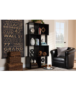 Yareli Light Gray and Black Metal 4-Tier Display Shelf - $216.12 CAD