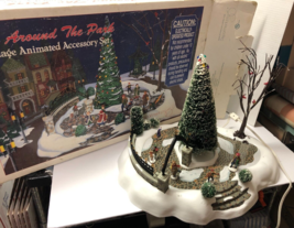 Dept 56 All Around The Park Village Animated Accessory Set Christmas Works well! - £88.42 GBP