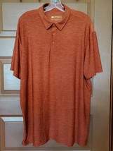 G.H. BASS &amp; CO. Mens Polo Shirt Size L Explorer Fishing Casual Outdoors  Orange - £9.01 GBP