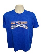 2017 Under Armour Baltimore Running Festival Mens Large Blue Jersey - $514.84 MXN