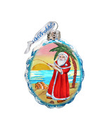 GDeBrekht Flower Santa Coastal Glass Ornament - $66.80 CAD