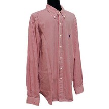 Ralph Lauren Blue Label Classic Fit Red Striped Button Down Shirt Size 1... - £17.25 GBP