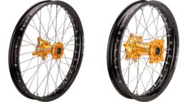 Moose Racing SX-1 Black Rim / Gold Hub Wheel Assembly For 07-24 Suzuki RMZ 450 - £725.02 GBP