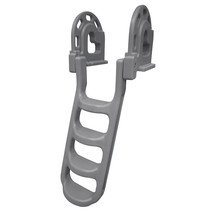 Dock Edge Stand-Off Flip-Up Polyethylene Roto Molded 4-Step Dock Ladder ... - $290.83
