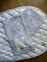 Simply Shabby Chic, Ditsy Paisley Purple Quilted Placemats, 2 Napkins, NWT - £30.37 GBP