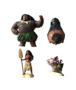 Disney Moana Figure Play Set of  4 Cake Toppers Maui, Hei Hei, Pua - No ... - £14.61 GBP