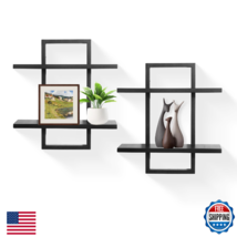 PHOENANCEE Floating Wall Shelves Set of 2, Modern Decor Display Hanging ... - $65.71