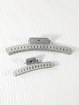 Vintage Mervin Wave clip metal hair claw clips silver set 2 Made in USA - $5.00