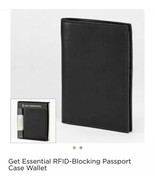GET ESSENTIAL Leather WALLET New SHIP FREE Passport Case RFID Shielding - $49.99