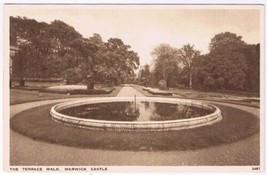 Postcard The Terrace Walk Warwick Castle - £2.35 GBP