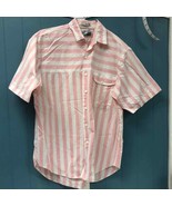 Vtg Uniform Code striped button down shirt made in USA size L - $47.59 CAD