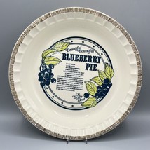 Vtg 1983 Blueberry Pie Pie 11&quot; Plate Scalloped Edges Country Harvest Roy... - £11.82 GBP