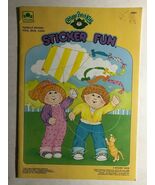 CABBAGE PATCH KIDS sticker fun softcover book (1987) Golden Press - $20.73 CAD