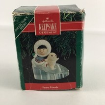 Hallmark Keepsake Christmas Tree Ornament Frosty Friends Seal Vintage 1990 - $19.75