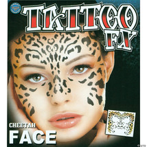 Cheetah face tattoo - $493.36 MXN