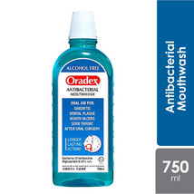 5 X 750ml ORADEX  Antibacterial Mouthwash For Everyday Gum Health Plaque Control - £20.87 GBP