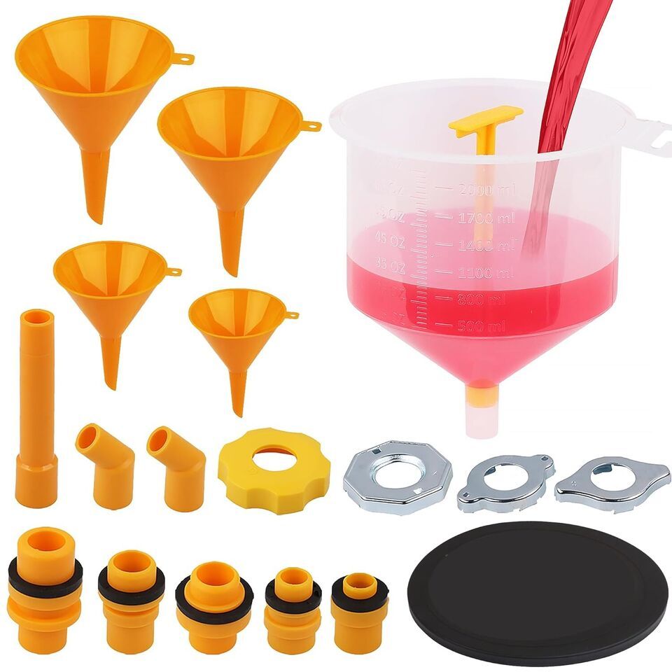 Primary image for Ultimate No Spill Coolant Funnel Kit - 19-Piece Spill-Free Radiator Funnel Set,