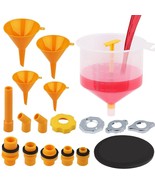 Ultimate No Spill Coolant Funnel Kit - 19-Piece Spill-Free Radiator Funn... - £25.25 GBP